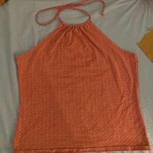 GAP Red Patterned Halter Neck Camisole